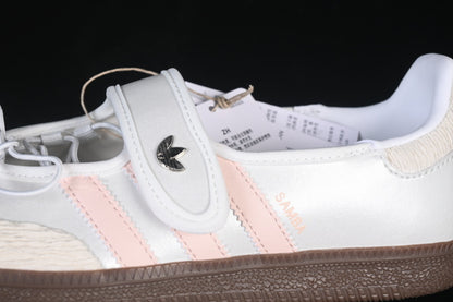 SAMBA JANE LAZY PERSON'S LIFE SHOES WHITE/COFFEE/PINK