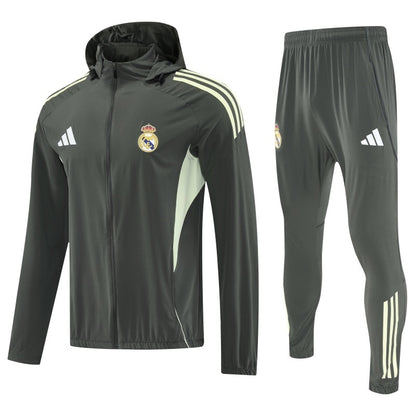 Real Madrid 2025/26 Dark Green Windbreaker suit