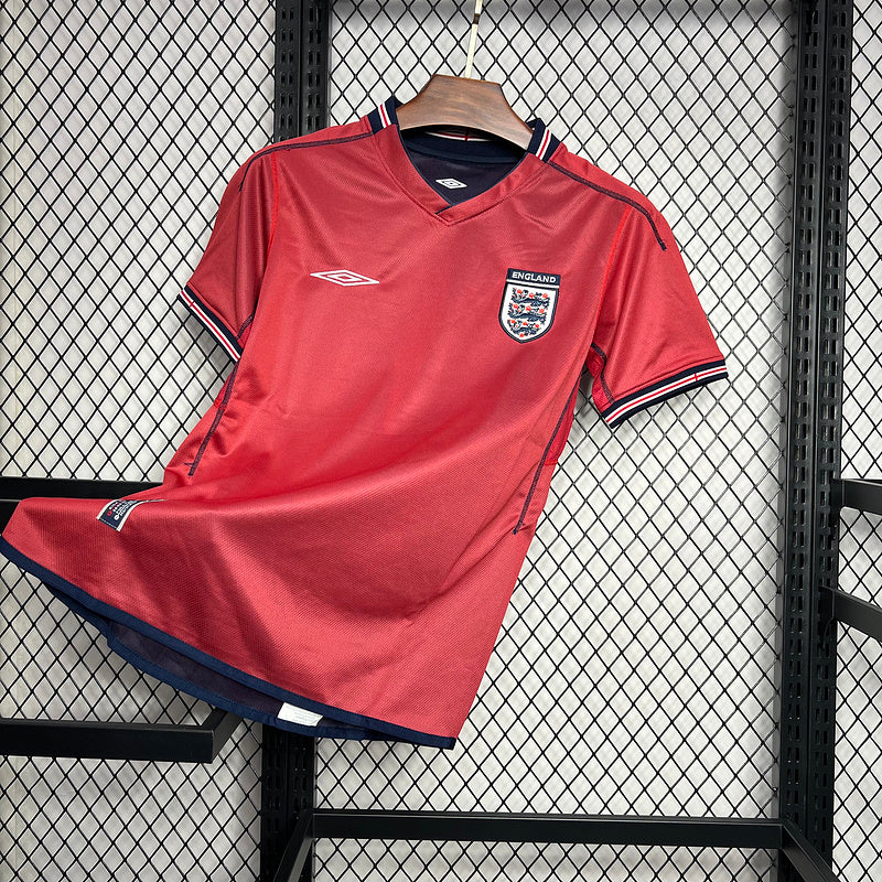 2002 England Away Retro Jersey (Double-sided) tm