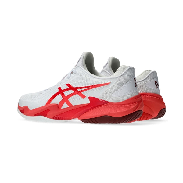 Asics Court FF 3 Novak Clay White/Orange Men's Shoes | Total Padel TM