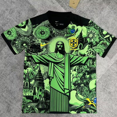 25-26 Brazil Jesus Special Edition Black and Green