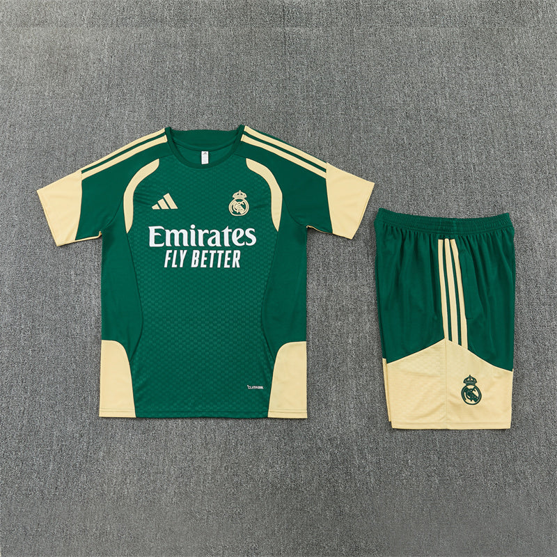26-27 Season Real Madrid Green Color Football Training Suit