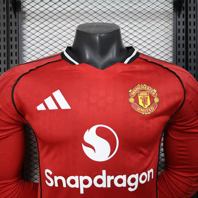 25-26 Manchester united home long sleeve jersey
