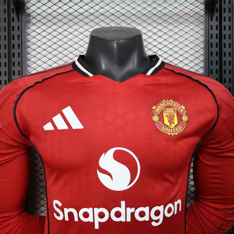 25-26 Manchester united home long sleeve jersey