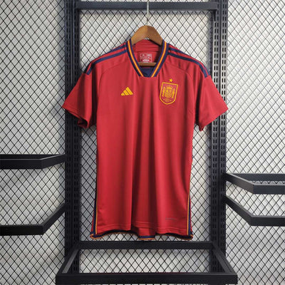 2022 Spain home fan version shirt tm