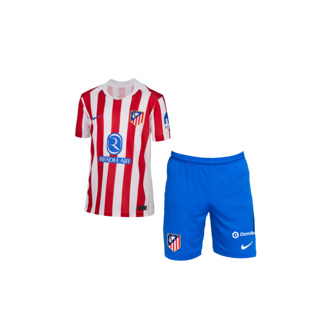 Atlético Madrid home kids kit 2026