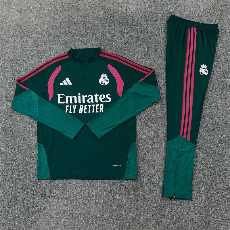 26-27 Season Real Madrid Dark-Green Color Football Sweater Set
