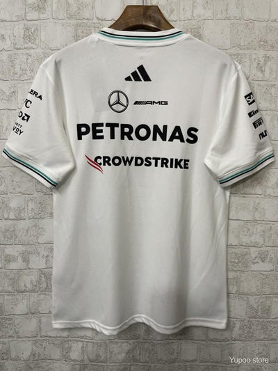 2026 F1 Mercedes-AMG Petronas F1 Team White with Teal and Black Trim Jersey