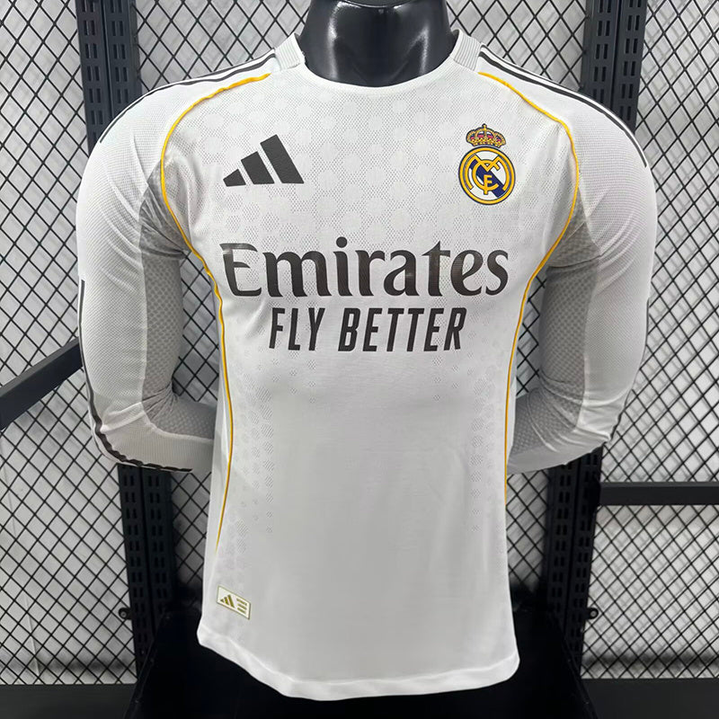 25-26 Real Madrid Home Long Sleeve Player