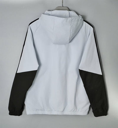 Real Madrid White & Black Windbreaker