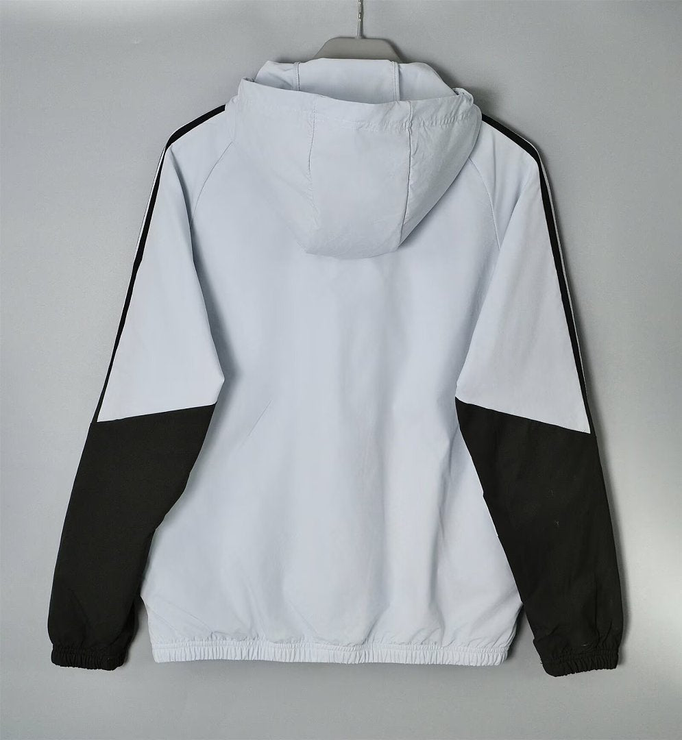 Real Madrid White & Black Windbreaker