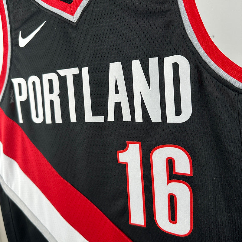 Portland Trail Blazers Black No. 16 YANG