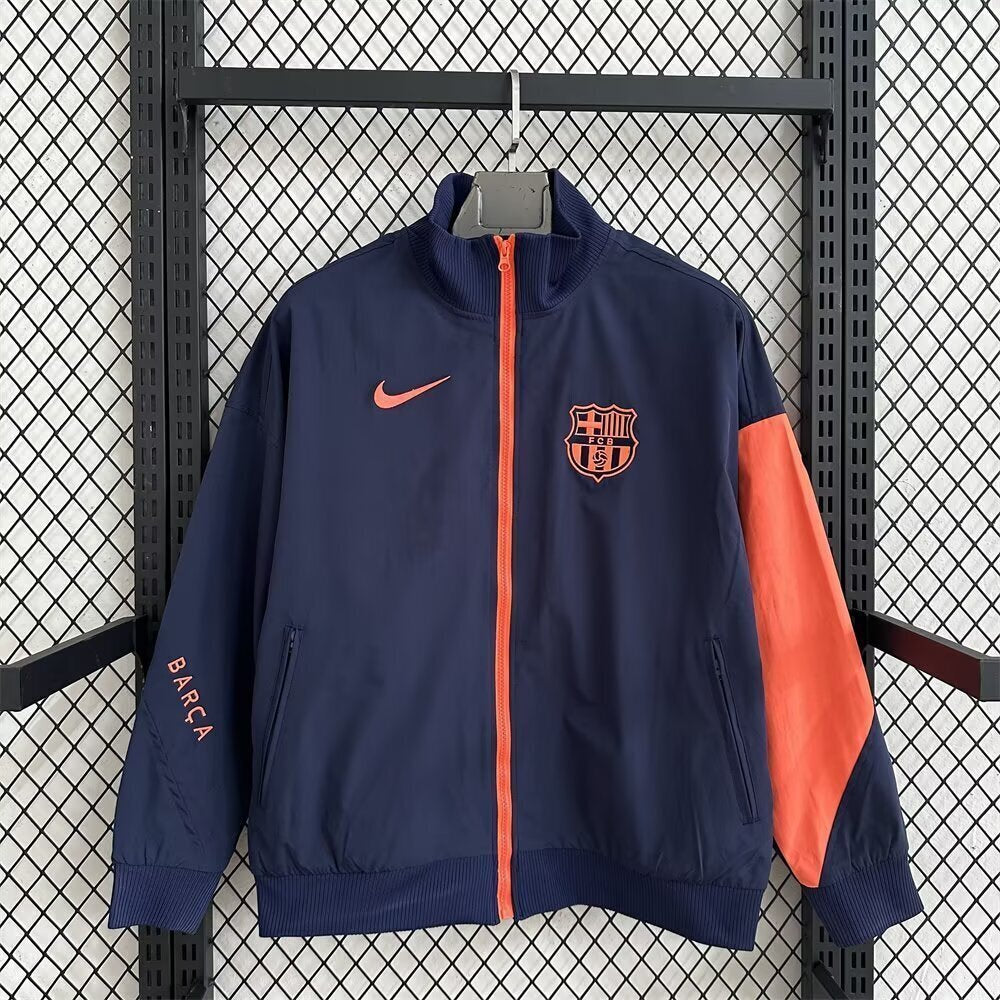 Barcelona blue windbreaker jacket