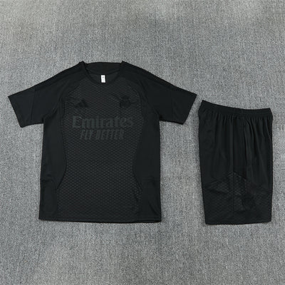26-27 Season Real Madrid Full-Black Color Football Training Suit