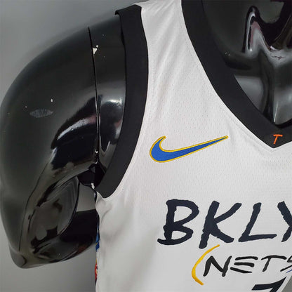 DURANT#7 Brooklyn Nets graffiti white