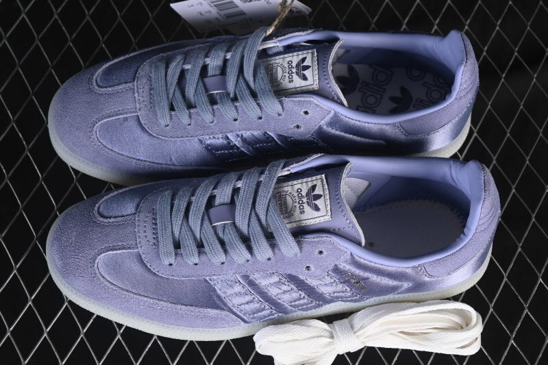 SAMBA CLOVER CASUAL BOARD SHOES WHITE/PURPLE