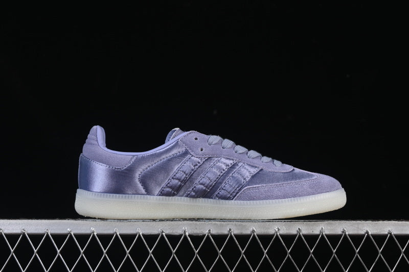 SAMBA CLOVER CASUAL BOARD SHOES WHITE/PURPLE