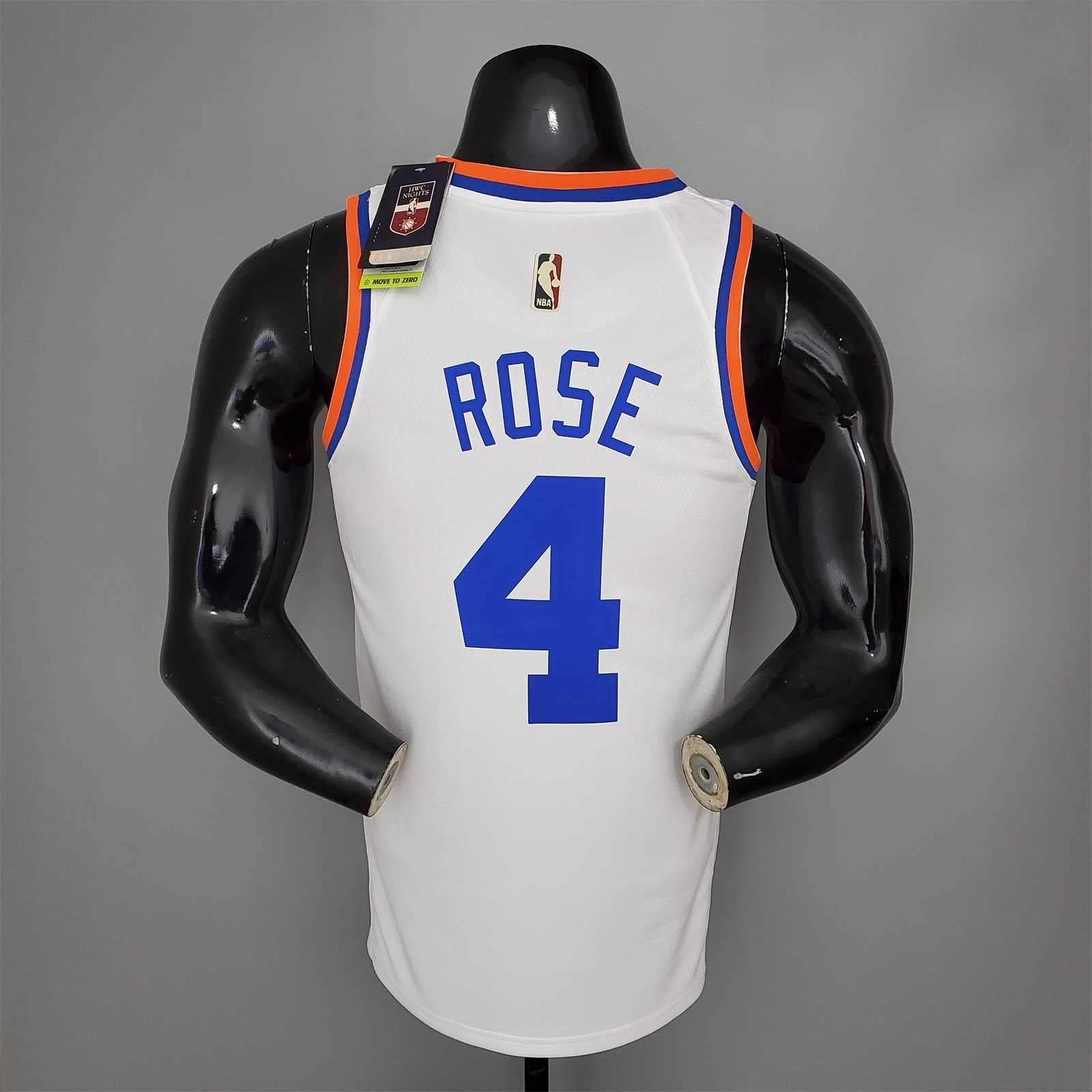 ROSE#4 75th Anniversary Knicks White