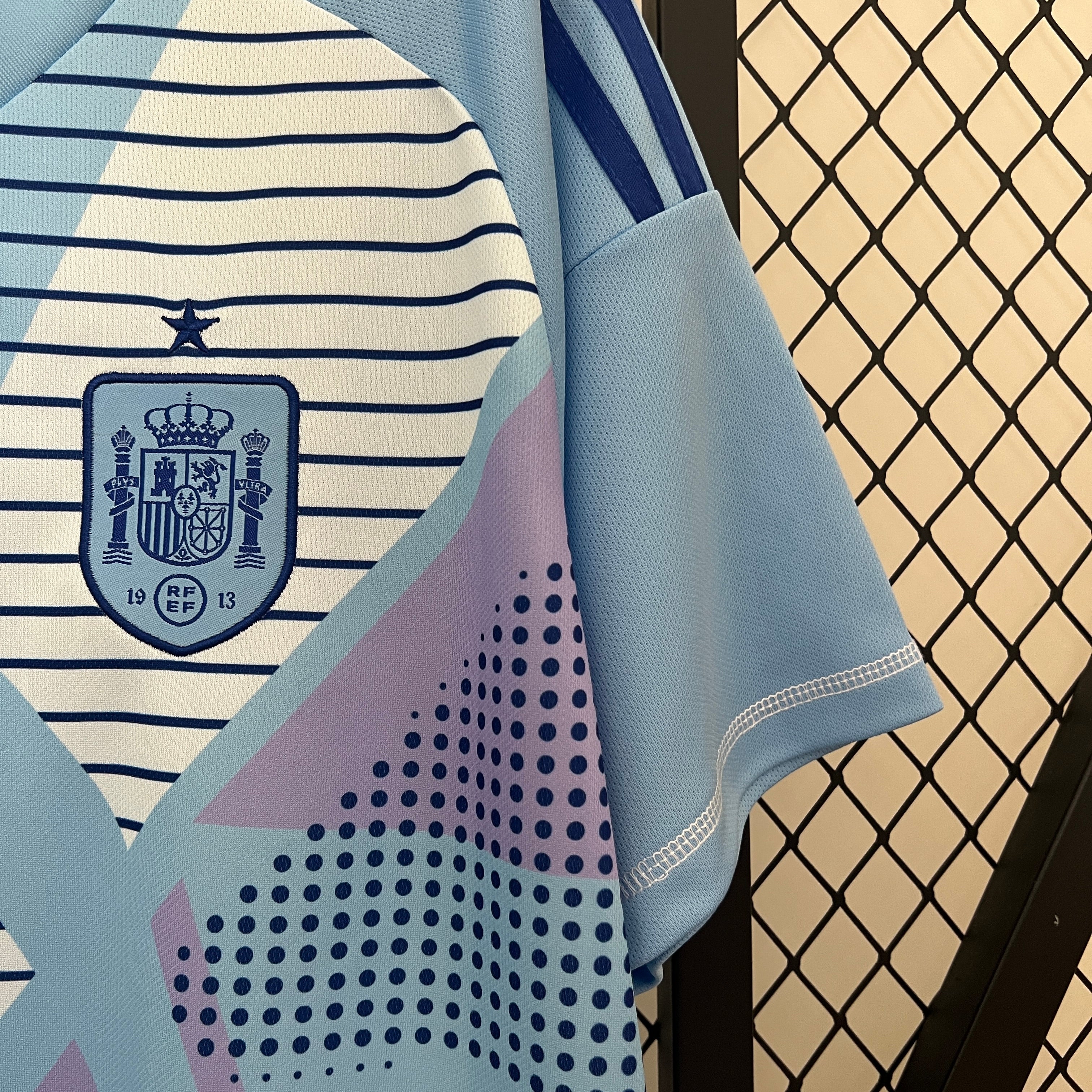 2024 Spain blue goalkeeper jersey