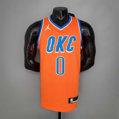 WESTBROOK#0 Thunder Jordan Orange