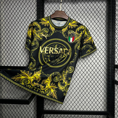 24-25 Italy versace yellow and black jersey