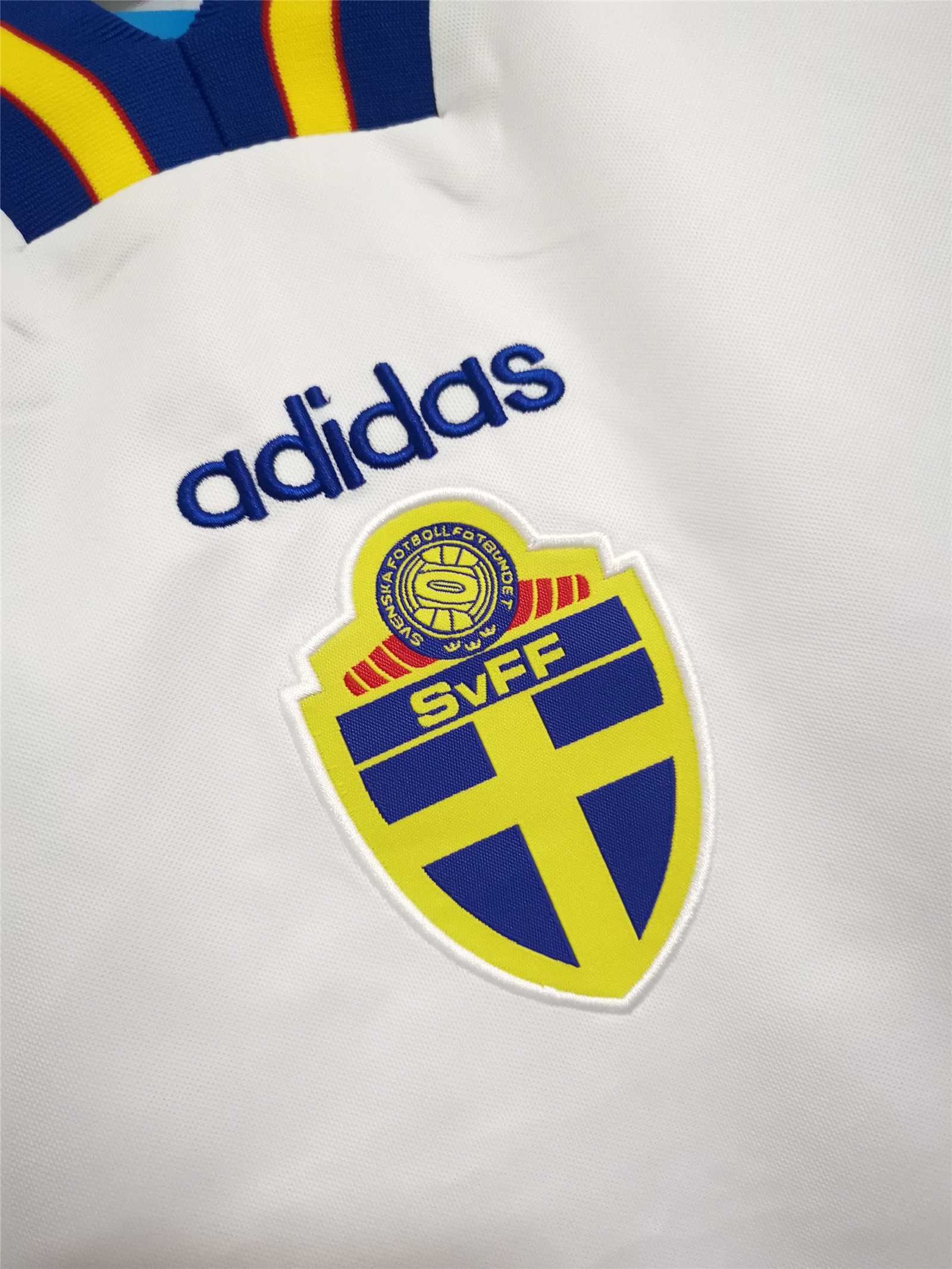 1994 Sweden Away White Retro Shirt tm