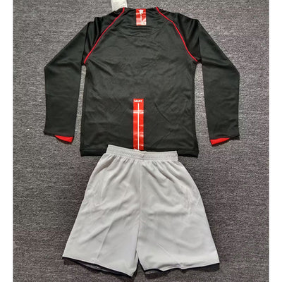 07-08 MANCHESTER UNITED  away retro long sleeve kid kit tm