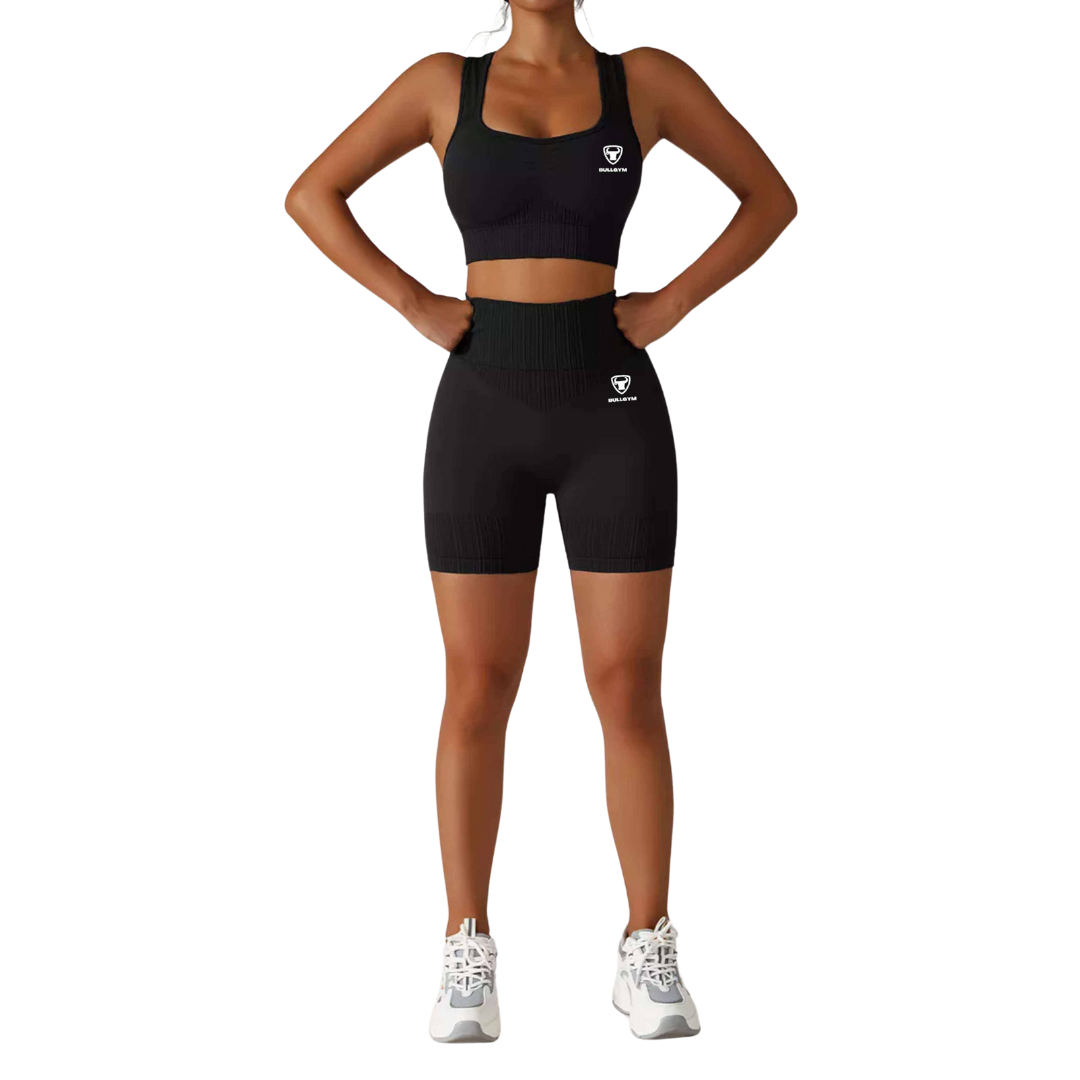 SIREN BRA AND SHORTS - BLACK
