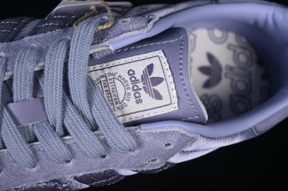 SAMBA CLOVER CASUAL BOARD SHOES WHITE/PURPLE