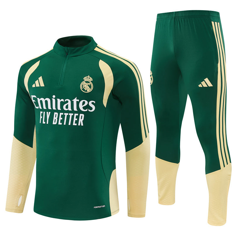 26-27 Season Real Madrid Green Color Football Sweater Set