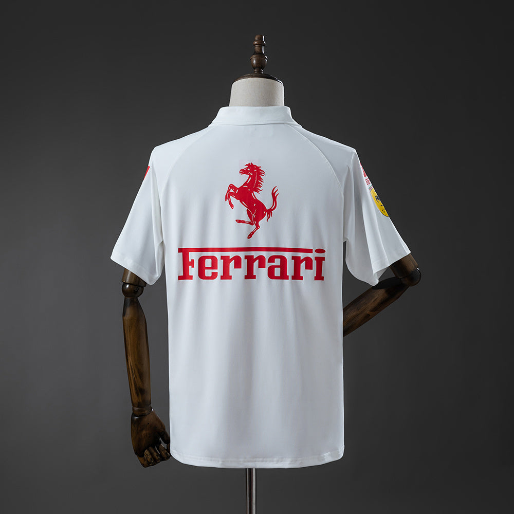 Scuderia Ferrari F1 2025 White Polo