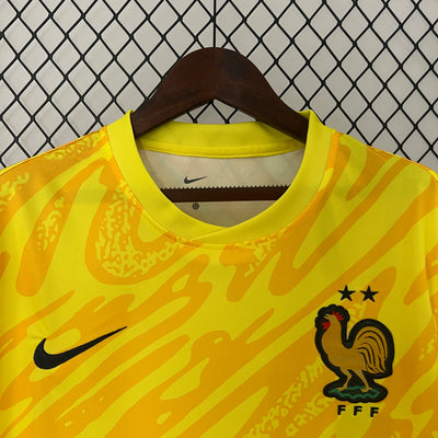 2024 France yellow goalkeeper jersey