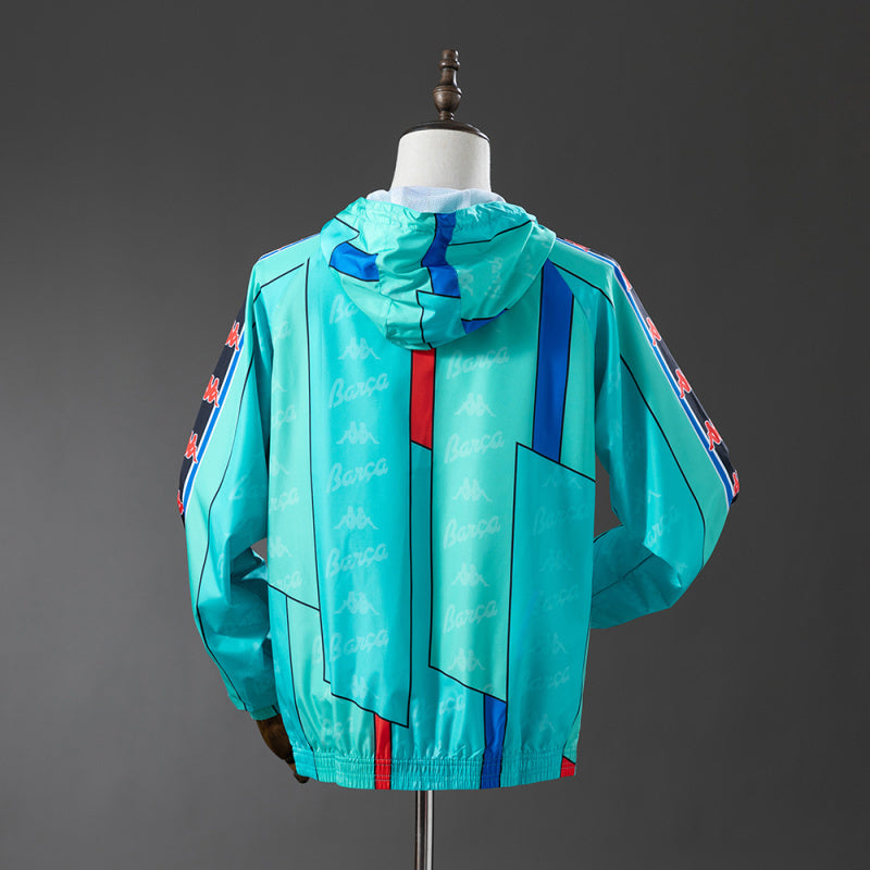 Barcelona Kappa Retro Teal Windbreaker