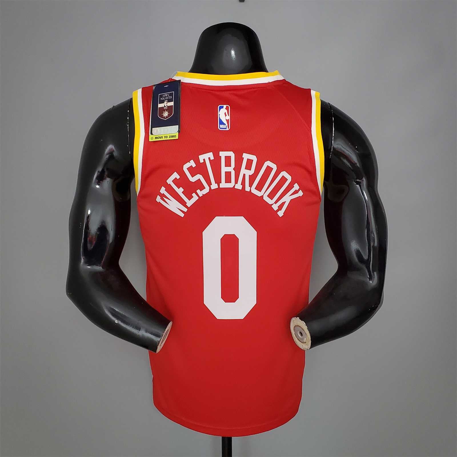 WESTBROOK#0 Rockets Retro Red tm
