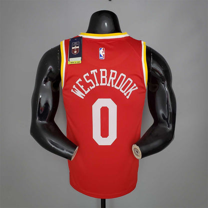 WESTBROOK#0 Rockets Retro Red tm