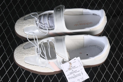 SAMBA JANE LAZY PERSON'S LIFE SHOES WHITE/COFFEE/PINK