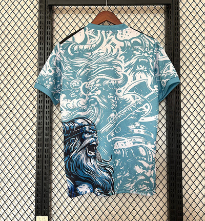 25-26 Real Madrid White and Blue Special Jersey