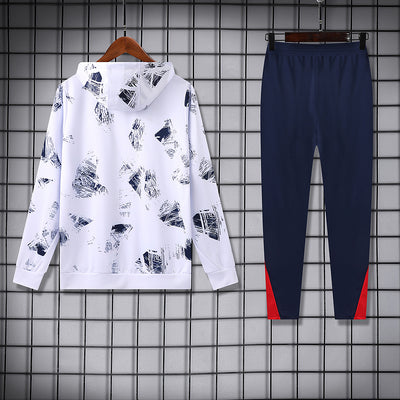 24-25 PSG white hoodie suit