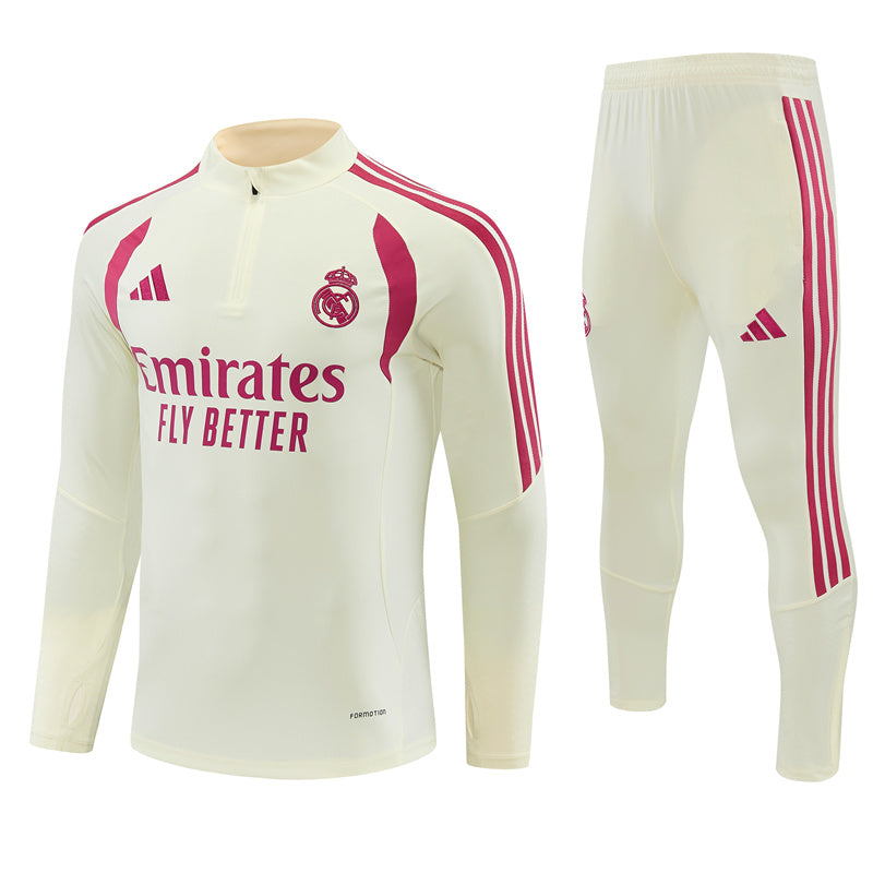 26-27 Season Real Madrid Light-Yellow Color Football Sweater Set