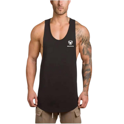 SWEAT TANK TOP - BLACK