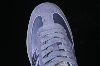 SAMBA CLOVER CASUAL BOARD SHOES WHITE/PURPLE