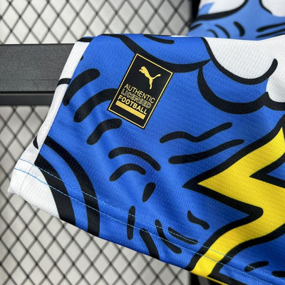 25-26 MANCHESTER CITY  Concept version blue and white Jersey