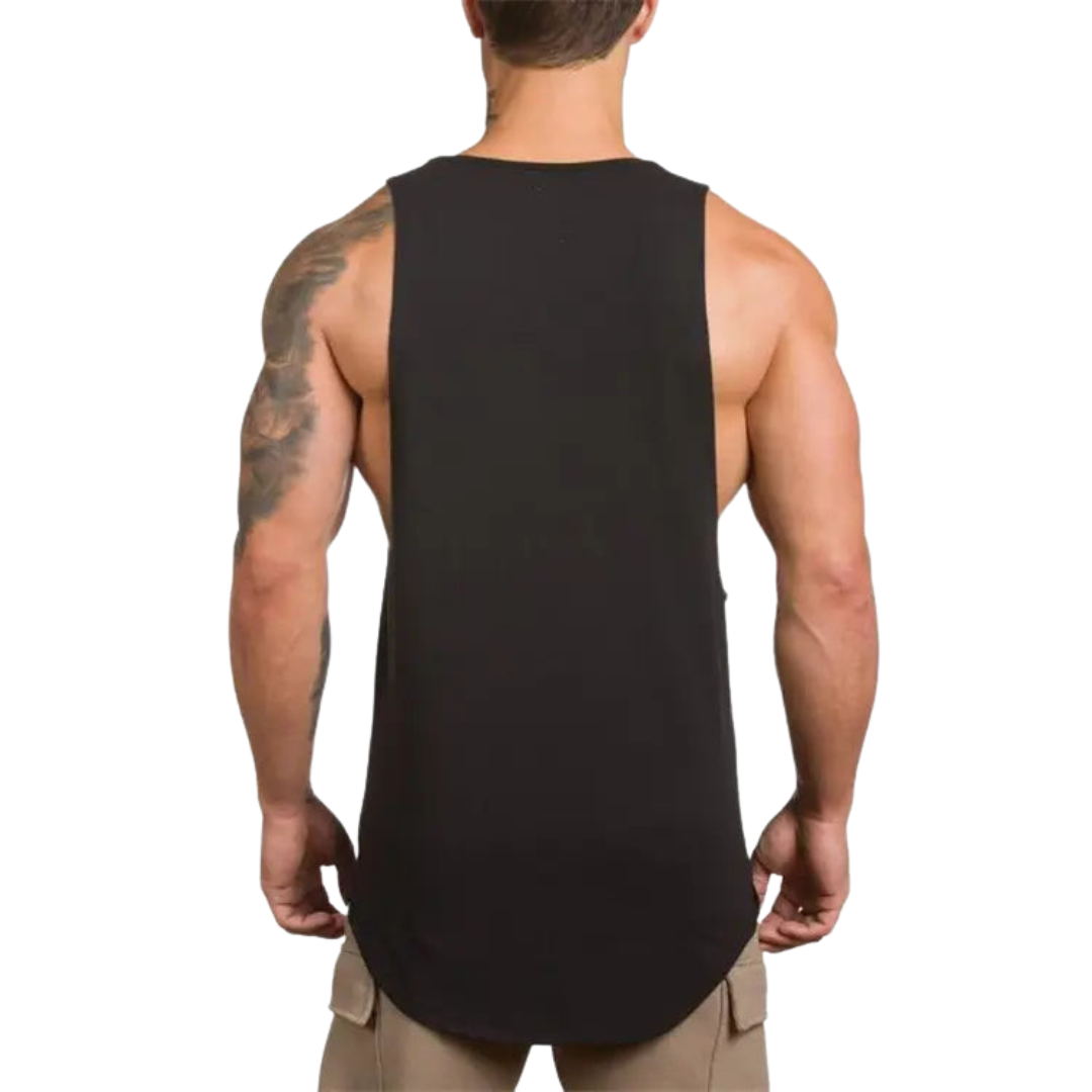 SWEAT TANK TOP - BLACK