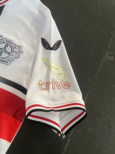24-25 Leverkusen white soccer jersey