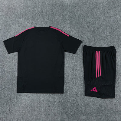 26-27 Season Real Madrid Red-Black Color Football Training Suit