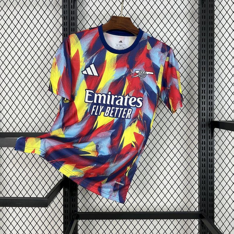 25-26 Arsenal Colorful pre-match training Jersey