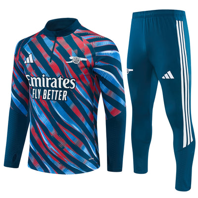 26-27 Season Arsenal Red-Blue Color Football Sweater Set