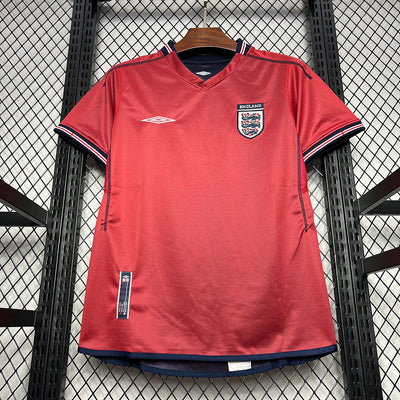 2002 England Away Retro Jersey (Double-sided) tm