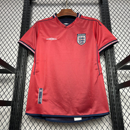 2002 England Away Retro Jersey (Double-sided) tm