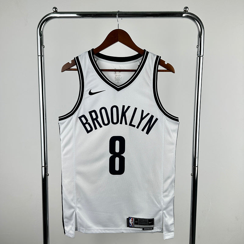Brooklyn Nets White #8 CUI Black NBA Jersey